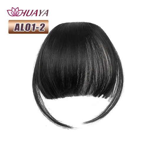 HUAYA Synthetic Bangs Hair Clip In Extensions Natural Fringe Bangs