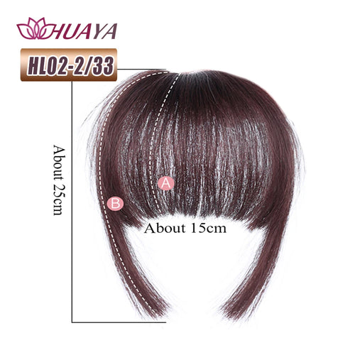 HUAYA Synthetic Bangs Hair Clip In Extensions Natural Fringe Bangs